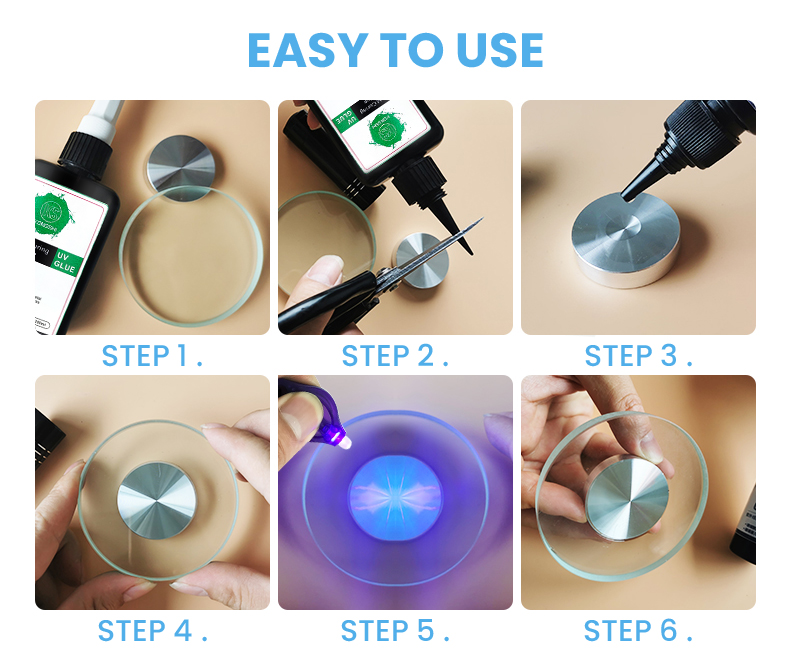 Free Sample Waterproof UV Cure Adhesive Glue for Glass
