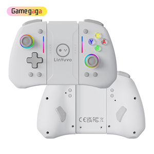 A KS42 LinYuvo Joystick inalámbrico para NS Soporte Wake up Vibration RGB Lights BT Game <span class=keywords><strong>Controller</strong></span> para Switch/Lite/OLED - Product Image 4