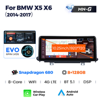 Lecteur multimédia Android 13 Snapdragon avec écran Car-play, autoradio stéréo pour BMW X5 F15 X6 F16 2014-2019 avec commande vocale robotisée