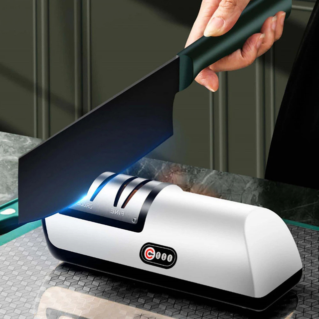Electric Knife Sharpener Multifunctional Fast Sharpening Automatic Adjustable Kitchen Knives Scissor Kitchen Sharpening Machine