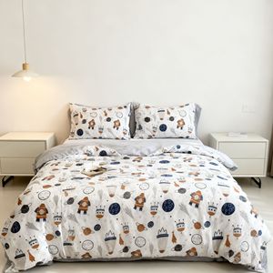 Nouveauté : Tissu de drap de lit en microfibre brossée 100 % polyester, textiles de maison, toucher coton, rouleaux de tissus imprimés pour draps - Product Image 2