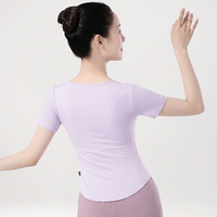 Robe d'entraînement de danse moderne pour adulte, haut à manches courtes, danse classique chinoise, nouveau style d'automne, robe de corps, examen d'art