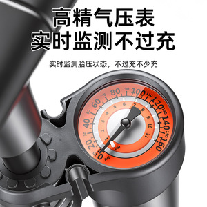 Niu Xiang Portable Air Pump Manual Foot Pump Fast <b>Inflate</b> For Bicycle Electric Vehicle Motorcycle <b>Car</b> Tire Inflator - Product Image 3
