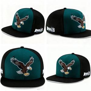 Wecondo Custom Cap Embroidery <strong>Eagles</strong> Football Team Silk Printing SnapBack <strong>Hat</strong> National City Football Team Sport Trucker <strong>Hats</strong> - Product Image 5