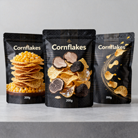 Nouvel Arrivage – Sac à Fond Plat avec Fermeture Éclair et Fenêtre Anti-Humidité, Conception Personnalisée, Vente en Gros, pour l'Emballage de Biscuits, Cookies et Snacks