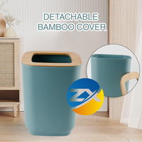 Ensemble d'accessoires de salle de bain noir mat de luxe avec organisateur en bambou et plastique, collection en résine pour une décoration intérieure épurée