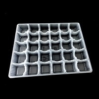 Kemasan Plastik PP Transparan Sekali Pakai 30 Lubang untuk Makanan - Khusus untuk Mooncake, Muffin, Pudding, Mochi