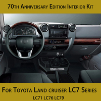 Moulures intérieures pour Toyota Land Cruiser LC7 Series Car Centre Console Trim LC76 LC71 LC79 Land Cruiser accessoires intérieur
