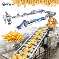 Machine industrielle entièrement automatique pour la fabrication de frites de pommes de terre, ligne de production de frites surgelées, fabricant de chips de manioc frais