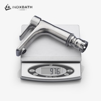 Robinet de lavabo en acier inoxydable 304 à trou unique, design moderne, mélangeur d'eau chaude et froide, robinet de salle de bain en céramique pour lavabo