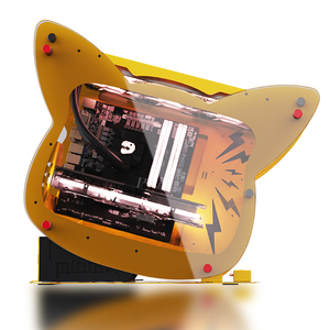 Lovingcool nouveau boîtier d'ordinateur industriel en alliage d'aluminium et de magnésium Micro <span class=keywords><strong>ATX</strong></span> <span class=keywords><strong>Mini</strong></span> <span class=keywords><strong>ITX</strong></span> boîtier d'ordinateur ouvert avec alimentation - Product Image 1