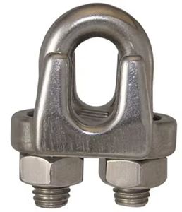 Stainless Steel Wire Rope U Clamp Heavy Duty U Bolt Cable Clamp for Wire Rope Rigging Lifting <b>Material</b> <b>Handling</b> and Industrial - Product Image 2
