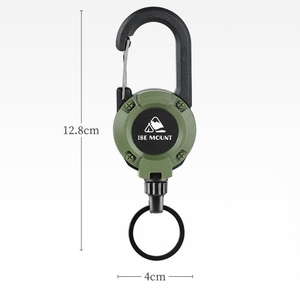 Porte-clés rétractable multifonctionnel avec mousqueton personnalisé pour les sports de plein air, le <span class=keywords><strong>camping</strong></span>, la randonnée, la pêche et l'escalade - Product Image 2