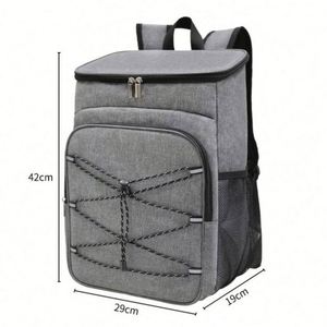 Beer Can Large Capacity Portable Waterproof Fresh-Keeping Thick Aluminum Foil Outdoor Insulation Picnic Ice <b>Cooler</b> Bag <b>Backpack</b> - Product Image 2