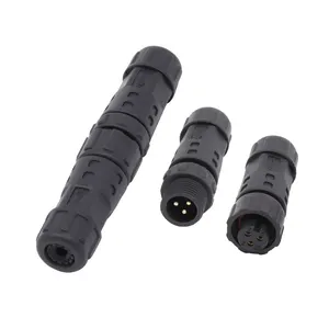 AOHUA Electrical power cable male to female waterproof IP67 3pin M12 connector