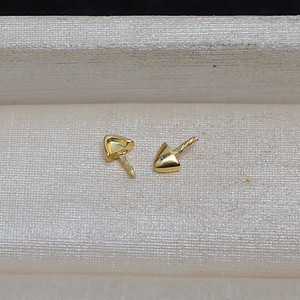 Accessoires de bricolage faits à la main, 5 paires de plateaux vides en argent S925, perles baroques, oreilles de chat (pain en forme d'oreille de chat cuit à la vapeur), alliage 6 mm 4140 - Product Image 4