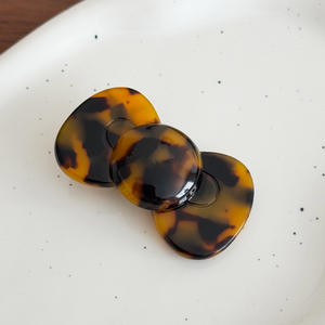 Koreaanse Eenvoudige Schattige Zijclip Candy Color Strik Knoop Acetaat Haarclips Voor Meisjes - Product Image 6