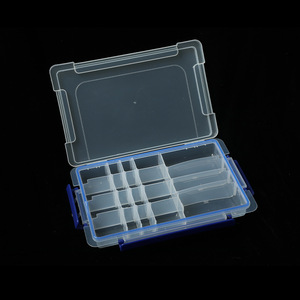 Transparent Plastic <b>Storage</b> <b>Box</b> 20 Compartments With Lid For Jewelry <b>Tools</b> Parts Organizing Rectangle Medium Size - Product Image 3