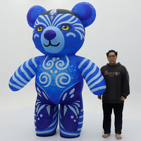 Costumes de mascotte gonflables Avatar bleus pour scène et danse, costumes personnalisés de 2,2 m pour professionnels