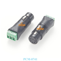 Adaptateur de bornier DMX512, bornier XLR 5 broches femelle à 3 broches, pour système d'éclairage DMX et équipement audio