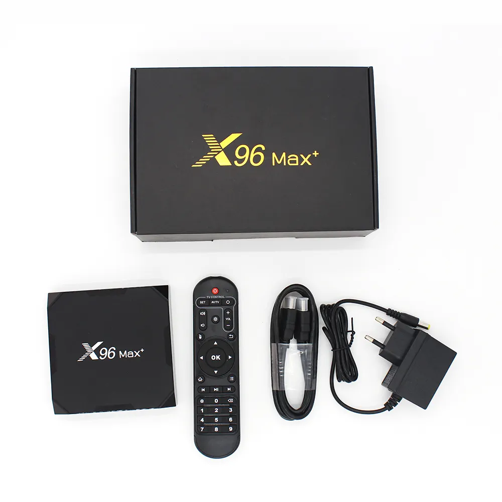 2024 Eny Dual Wifi 4/16/32/64 Gb Android 9 X96Max Plus 4K Smart Android Tv Box 2.4GHz/5.8GHz S905X3 android set top box