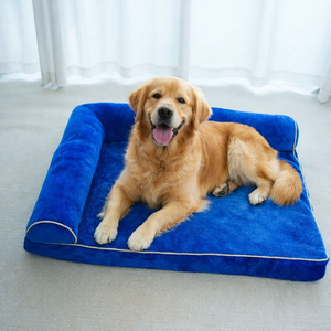 Cama de Felpa Lavable para Perros, Sofá Ortopédico para Mascotas con Cojín de Felpa Suave, Cama Acogedora para Gatos, para Razas Pequeñas y Grandes - Product Image 1