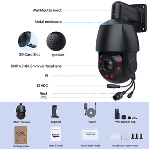 Cámara PTZ Vikylin 5MP con Detección <span class=keywords><strong>de</strong></span> Personas y Vehículos, Lente Varifocal <span class=keywords><strong>de</strong></span> 4.7-84.6mm, Seguimiento Humano - Product Image 2