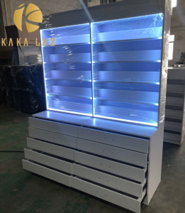 Beauty Salon Make up Stand Showcase Nail Shop Decoration Cosmetic Display Cabinet
