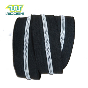 Rouleaux de fermeture à glissière en Nylon avec dents argentées, accessoires de vêtement - Product Image 3