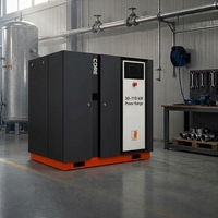Compresseur à vis à vitesse variable 55 kW 8 bars, compresseur d'air intelligent pour machines de moulage par injection plastique avec contrôle HMI