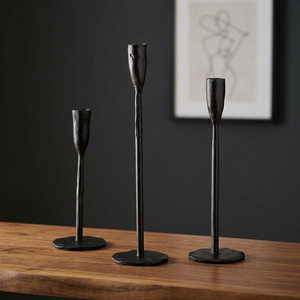Elegante Portavelas de Hierro Hecho a Mano, Adorno Decorativo Premium para el Hogar, Bodas y Decoración de Mesa, Juego de 3 - Product Image 5