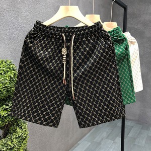 Shorts uniques à taille élastique, classiques, vintage, longueur genou, amincissants, imprimés pour hommes - Product Image 3