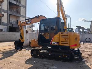 Miniexcavadora Sany SY75C de 7 toneladas, tipo oruga, con motor Yanmar, componentes principales: caja de cambios, motor, marca china, hidráulica, modelo 2019, en venta. - Product Image 6