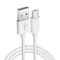 Cable de Carga USB a Micro USB de TPE Duradero al por Mayor con Blindaje Trenzado para Transferencia de Datos de Cámara de Computadora y Teléfono Móvil
