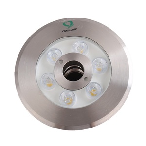 Projecteur LED <span class=keywords><strong>submersible</strong></span> étanche IP68 6W DMX512 en acier inoxydable, dimmable, <span class=keywords><strong>pour</strong></span> aménagement paysager, piscine, <span class=keywords><strong>bassin</strong></span>, fontaine - Product Image 2