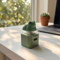 Rechargeable Keyboard Fidget Toy Custom 3D Keycap Keychain with LED Light Frog Sound Stress Relief Button Press Toy