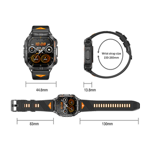 Smartwatch K72 con GPS, Torcia, Schermo AMOLED da <span class=keywords><strong>2</strong></span>,13", Impermeabile 3ATM, Monitoraggio Frequenza Cardiaca e Sonno, Tracker Fitness per Sport all'Aperto - Product Image 5