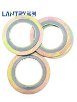 Joint spiralé flexible spécial en graphite pour bride de moteur, vente directe usine LANTRY, en acier inoxydable 304/306 pour machines et pipelines