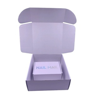 Cajas personalizadas moradas de doble cara impresas para pinzas de pelo con diseño de avión, embalaje rígido para regalo con logotipo - Product Image 4