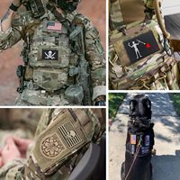 Allsize Personalisierte Lustige Aufnäher mit Voller Stickerei und Klettverschluss für Mützen, Rucksäcke, Westen, Geschirre und Uniformen