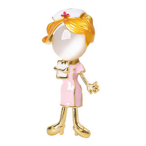 Nouveauté broche broches pour hommes femmes soins de santé Design infirmière médecin accessoires pour fête <span class=keywords><strong>mariage</strong></span> alliage bijoux placage technologie - Product Image 4