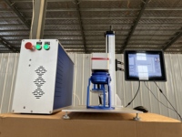 Máquina de Marcado Láser de Fibra CNC CORAL HG-FT-D30 de Alta Precisión (0.01mm), Compatible con Procesos DXF/AI, para Metal y Plásticos, 8000-12000mm/s