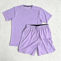 Ensemble de course et de fitness unisexe, nouveau, séchage rapide, respirant, t-shirt décontracté et short tendance