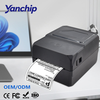 Imprimante d'étiquettes d'expédition thermique sans encre Yanchip B411 110 mm 4 pouces, petite imprimante POS pour codes-barres et emballages