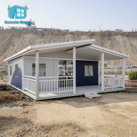 Casa Contenedor Móvil de Lujo de 20 pies/40 pies, Expandible de Doble Ala, Prefabricada, con Baño Moderno