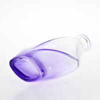 Salle de fleurs en céramique décorative de luxe 200ml pour diffuseur de roseaux bouteilles en verre transparent quantité minimale de commande 100 pièces
