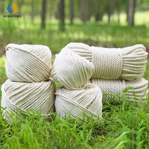 批发1毫米-20毫米装饰编织天然再生100% 棉Macrame绳Makrame棉绳