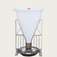 Mangeoire automatique en acier inoxydable pour bétail, à alimentation sèche et humide, capacité de trémie, équipement agricole
