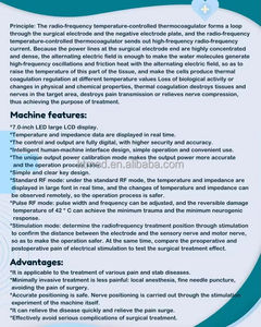 Draagbare veterinaire medische <span class=keywords><strong>RF</strong></span>-lesiegenerator met 2 kanalen en <span class=keywords><strong>RF</strong></span>-thermokoppel-elektrode voor pijnbehandeling KT-I110 - Product Image 6