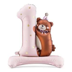 Globos de Papel de Aluminio de Colores Variados de la Marca Go Party, Número Uno, para la Decoración de la Fiesta de Primer Cumpleaños de un Bebé de 1 Año - Product Image 2